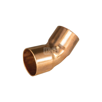Łuk 45' UNIPAK, miedź, 15 mm (lut wewnętrzny x lut wewnętrzny)