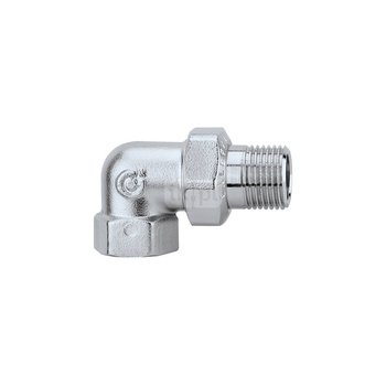 Złączka trzyczęściowa kątowa. Wykończenie: chrom 3/8" GW x GZ ze złączką