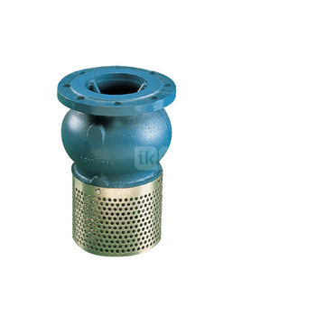 Kosz ssawny kołnierzowy, stal nierdzewna, zamknięcie grzybkowe wspomagane sprężyną, Pnom 1,0 MPa, typ 302, DN 350, PN10