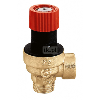 Zawór przelewowy CALEFFI mosiądz 7 bar GZ x GW 1/2''