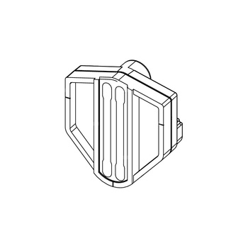 Szablon montażowy z puszką do wykonania przyłącza wodnego i elektrycznego toalety myjącej do spłuczki Uni 750 TECE