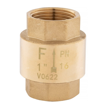 Zawór zwr. z element.zamyk. z tworzywa, 3/4'', nakr.-nakr.