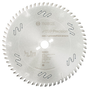 Tarcza pilarska Top Precision Best for Laminated Panel Abrasive TOPPREC LAM ABR/T 303X30X3.2/2.2 60Z DH