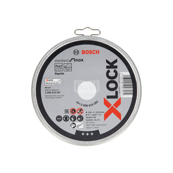 X-LOCK Standard for Inox 10x125x1x22,23 mm do cięcia prostoliniowego WA 60 T BF, 10 x 125 x 1 x 22.23 mm