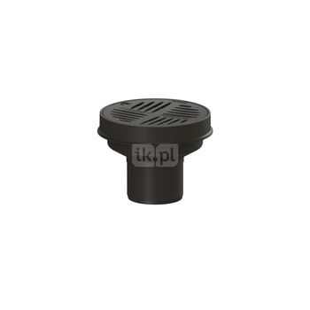 Wpust podwórzowy Ecoguss DN100, odpływ pionowy, z okrągłą ramą nośną