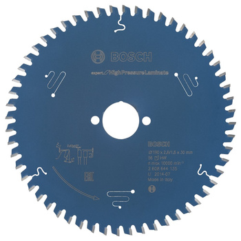 Tarcza pilarska Expert for High Pressure Laminate KSB EXPERT F.H.P.LAMINATE 190X30X2,6 56T