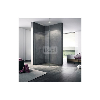 Kermi Walk-In XB WDR 1300x 2000 BV: 1280-1300 srebro wysoki połysk, szkło ESG przezroczyste z Clean