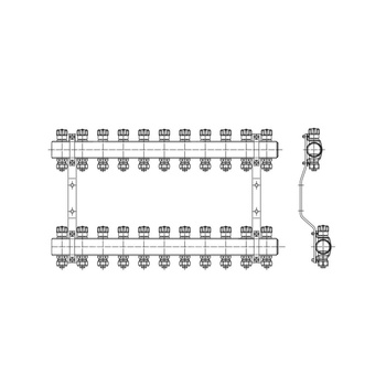 PHA-109A/Z Komplet rozdzielacza 7 obwod.