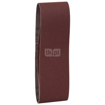 3-częściowy zestaw taśm szlifierskich do szlifierek taśmowych, wersja czerwona K = 100