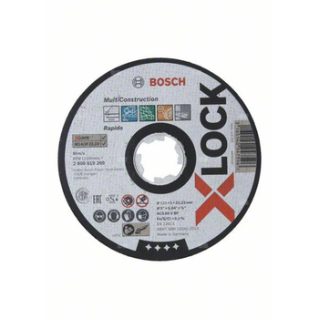 X-LOCK Multi Material 125x1x22,23 do cięcia prostoliniowego ACS 60 V BF, 125 mm, 1,0 mm