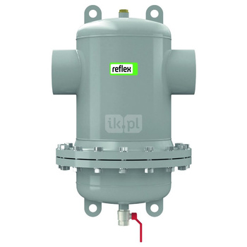 Separator mikropęcherzy REFLEX D 273.0 R, 10 bar / 110'C, z kołnierzem rewizyjnym, kolor: szary