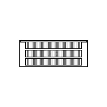 Konwektor Kermi Kon m. Str. Typ33 BH70x194x1800mm QN1296, weiß, 6bar, m. Abd, AB 12