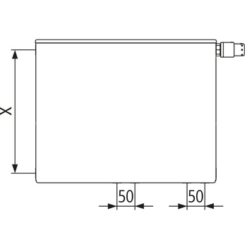 Kermi® Plan Vplus T11 755x61x1000mm QN1076, biały, 10 bar, z osłoną