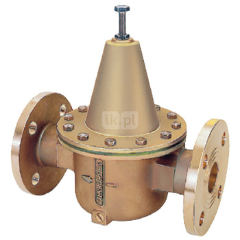 Zawór redukcyjny kołnierzowy, zakres regulacji ciśnienia za zaworem: 1,0 do 6,0 bar typ 10TER DN 100