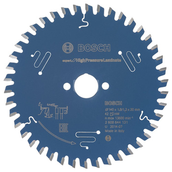 Tarcza pilarska Expert for High Pressure Laminate KSB EXPERT F.H.P.LAMINATE 140X20X1,8 42T