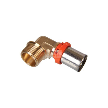 Kolano 90' SIGMA-LI Premium, mosiądz, 16 x 1/2'' (zacisk x GZ)