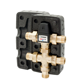 Zawór regulacyjny termostatyczny do wody ciepłej ESBE VTR322 G1+R3/4 20-1,6 mosiądz, DN 20, zakres temp. 45-65'C, Kvs 1.6 m3/h