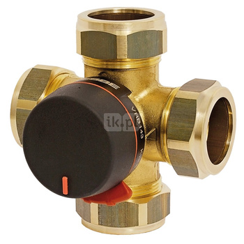 Zawór obrotowy czterodrogowy ESBE VRB143 20-4,0 CPF 22 MM, DN 20