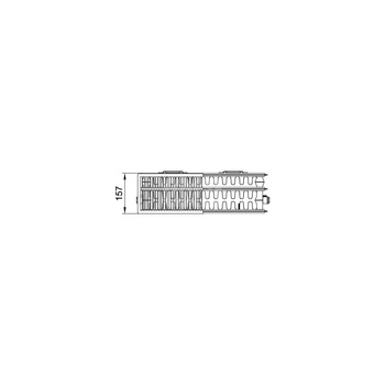 Grzejnik płytowy typ 33 KERMI X2 Line-K wym. 905 x 905 mm, kolor biały, moc 2705 W