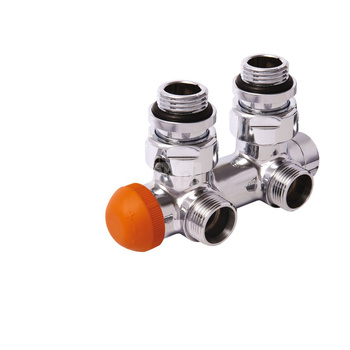 H3000-TS - figura kątowa, do instalacji dwururowych Design - chrom