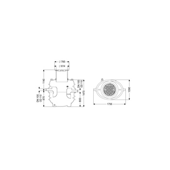 Separator tłuszczu EasyClean ground GW Direct-L NS2 120B