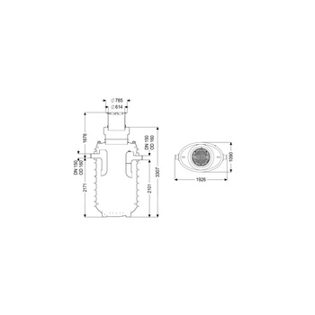 Separator tłuszczu EasyClean ground GW Standard NS10 170B