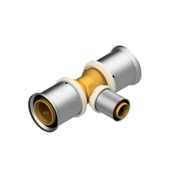 Trójnik mosiężny zaprasowywany red. QIK 75x7,5-40x4,0-75x7,5 XPRT