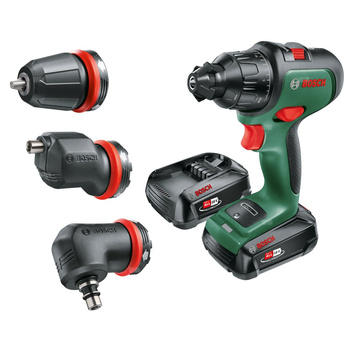Bosch wkrętarka akumulatorowa z udarem AdvancedImpact 18V 2x2,5Ah + 3 adaptery