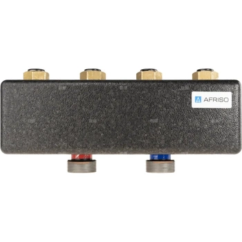 Rozdzielacz do instalacji c.o. AFRISO KSV 90-2 GZ 1 1/2'', 2-obieg. Nakrętka 1'', max. 50 kW