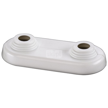 ROZETA PODWOJNA PLASKA 50 - biala