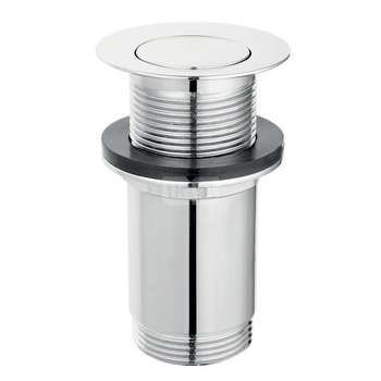 Zawór spustowy uniwerrsalny do umywalek bez przelewu, wysoki, chrom