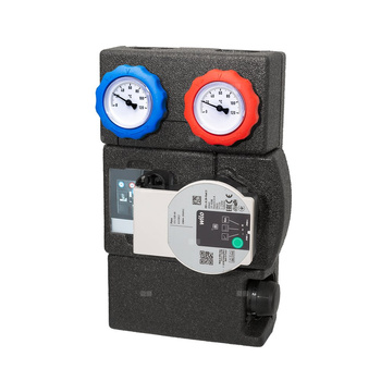 GFA312, grupa pompowa z termostatycznym zaworem mieszającym, DN20, pompa Wilo PARA STG 15/8