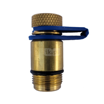 Króciec pomiarowy M14 x 1 / 3/8” niebieski - do zaworów Nexus DN 15-50