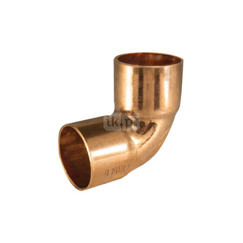 Kolano 90' UNIPAK, miedź, 22 mm (lut wewnętrzny x lut wewnętrzny)