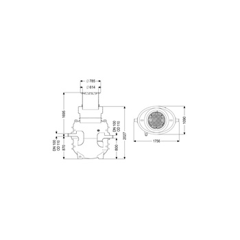 Separator tłuszczu EasyClean ground GW Direct-R NS2 170D