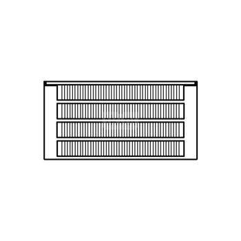 Konwektor Kermi Kon m. Str. Typ44 BH70x255x1800mm QN1679, weiß, 6bar, m. Abd, AB 12
