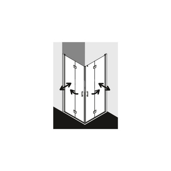 Kermi wejście narożne Liga 2CL 0900x1850 875-900 SIHG ESG Clean