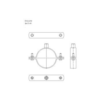 Obejma mocująca masywna NICZUK DN 133-140 mm 5