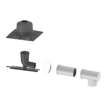 Zestaw w szacht 060/100 - 080mm z zakończeniem PP