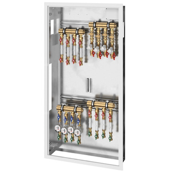 MODUŁ WIELOFUNKCYJNY UŻYTKOWNIKÓW BEZPOŚRED. POM. DLA 4 ODBIORCÓW Z DYN. RÓWNOWAŻENIEM C.O., C.W.U., Z.W.U, S.W, 1 1/4" x 3/4"