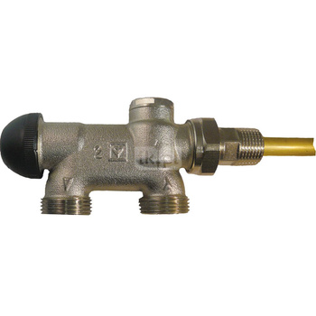 Zawór termost. do grzejn. HERZ VTA-50 mosiądz 1/2'' x 3/4'' rozstaw osi 50 mm do systemu dwururowego z rur. zanurz.