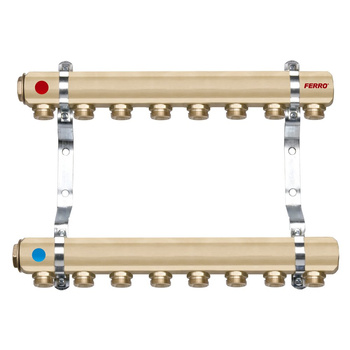 Rozdzielacz 1" 11-drogowy z nyplami