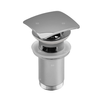 Zestaw odpływowy do umywalki PERFEXIM SPPM00K chromowany 2 3/4'', przycisk kwadratowy wypukły