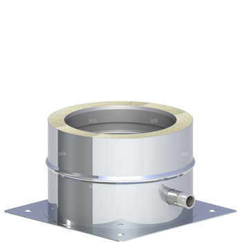 Płyta fundamentowa z odpływem skroplin w bokmontaż na cokole fi 180mm montaż na cokole fi 180mm