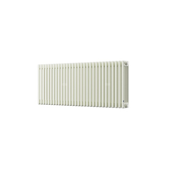 Grzejnik żeberkowy INSTAL-PROJEKT TUBUS 4 stal, podłączenie boczne, rozstaw 500 mm 570 x 1010 mm, kolor creamy structure (RAL 9010), moc 1756 W
