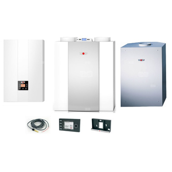 Pakiet - Kocioł gazowy jednofunkcyjny WOLF FGB-24 kondensacyjny wiszący 5.3 - 20.7 kW + Czujnik c.w.u. + RegulatorBM-2 + RekuperatorCWL 300L + Zasobnik c.w.uCSW 120