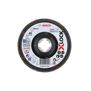 Tarcza listkowa FLAP DISC X-LOCK,BFM,125,G80