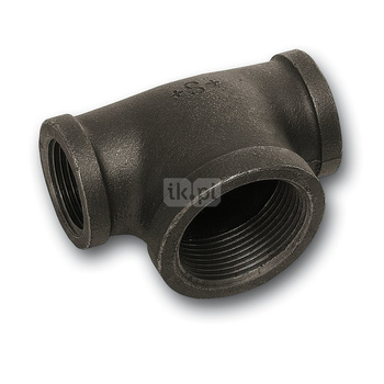 Trójnik SANHA 130# żeliwo 3'' GW, kolor czarny