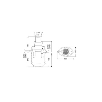 Separator tłuszczu EasyClean ground GW Standard NS7 170D