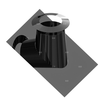 Przejście przez dach 36-45st. z płaszczem ołowianym i kołnierzem RAL9011MB fi200mm